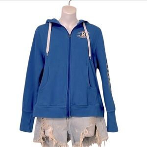 UCLA Bruins Blue Unisex Zipper Hoodie by Champion Elite Sz L